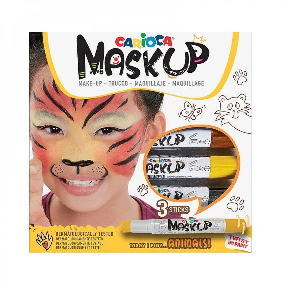 Φωτογραφία προϊόντος: CARIOCA ΜΑΡΚΑΔΟΡΟΙ MASK UP 3 τμχ ANIMALS