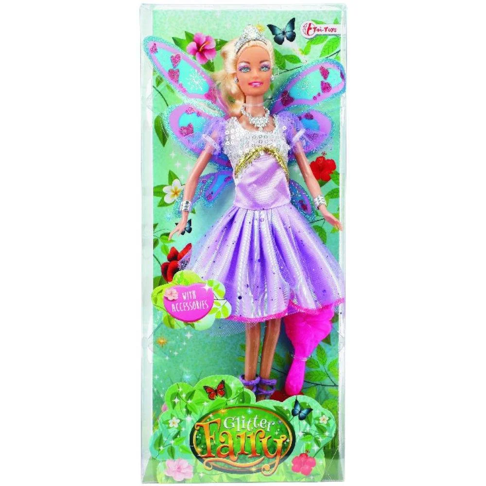 Φωτογραφία προϊόντος: FTOI-TOYS FAIRY ΚΟΥΚΛΑ ΝΕΡΑΙΔΑ ΜΕ ΦΤΕΡΑ GLITTER ΜΩΒ