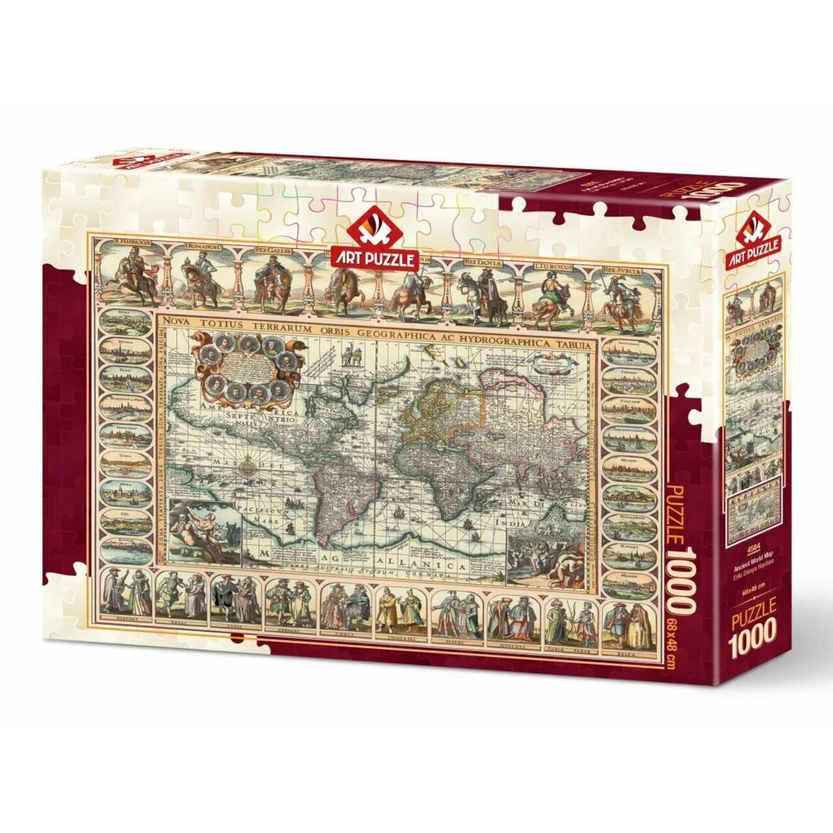 Φωτογραφία προϊόντος: Art Puzzle 4584 Ancient World Map - Puzzle 1000τεμ