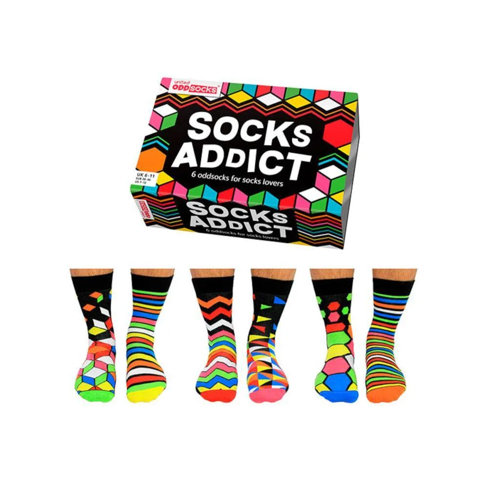 Φωτογραφία προϊόντος: UNITED ODD SOCKS Ανδρικές Κάλτσες SOCKS ADDICT ν39-46 (3 ζεύγη)