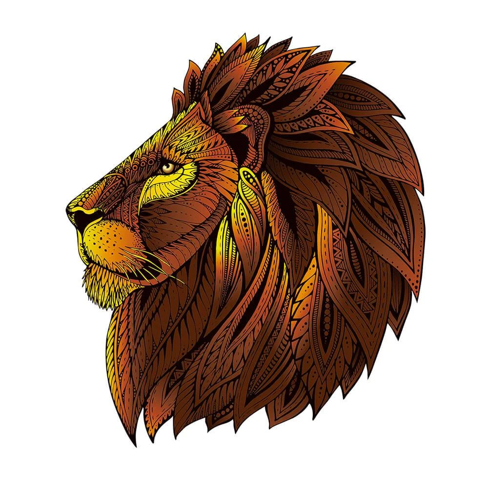Φωτογραφία προϊόντος: Eureka 473612 Rainbow Wooden Puzzle – Lion 121 Τεμάχια