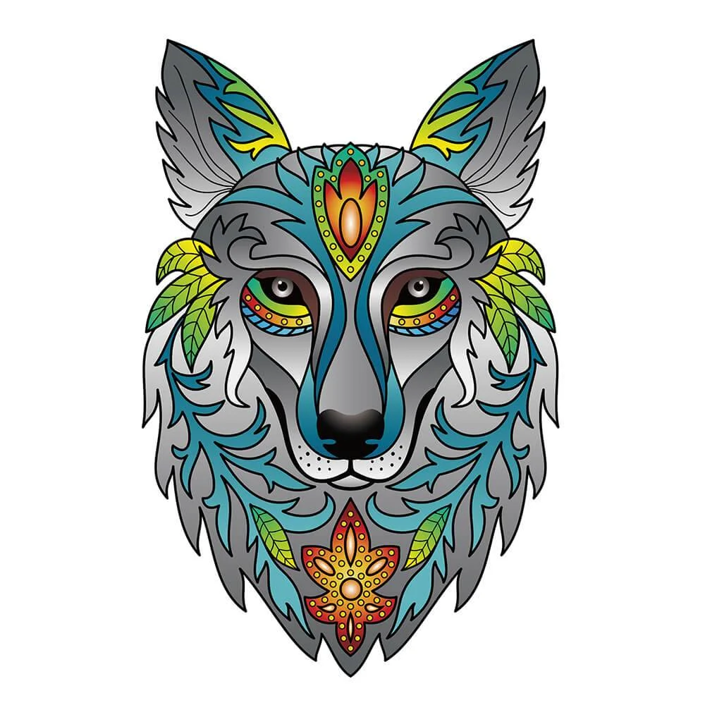 Φωτογραφία προϊόντος: Eureka 473614 Rainbow Wooden Puzzle – Wolf 180 Τεμάχια