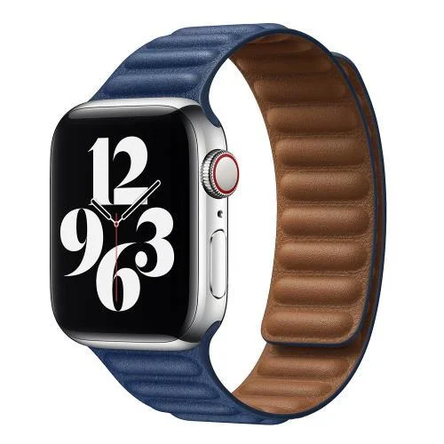 Φωτογραφία προϊόντος: Λουράκι Devia Elegant Leather Apple Watch (38/ 40/ 41/ 42mm) Two-Tone Σκούρο Μπλε N60304