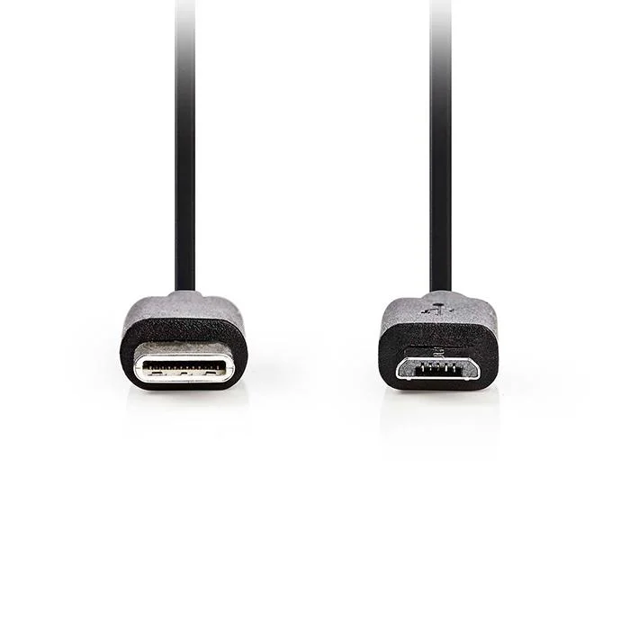 Φωτογραφία προϊόντος: NEDIS Καλώδιο USB High-Speed Type-C αρσ. - micro B USB αρσ., 1.00m.
