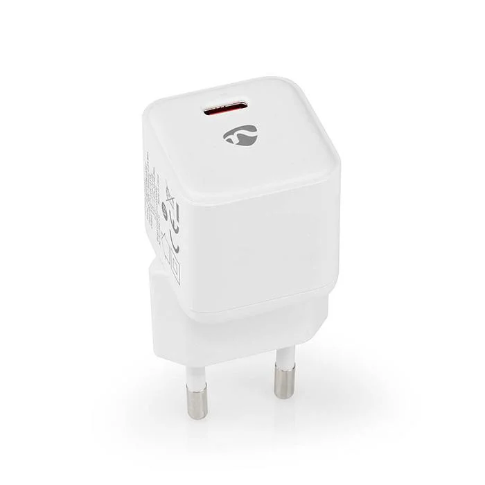 Φωτογραφία προϊόντος: NEDIS Universal φορτιστής USB-C 3.0A & PD20W, σε άσπρο χρώμα.
