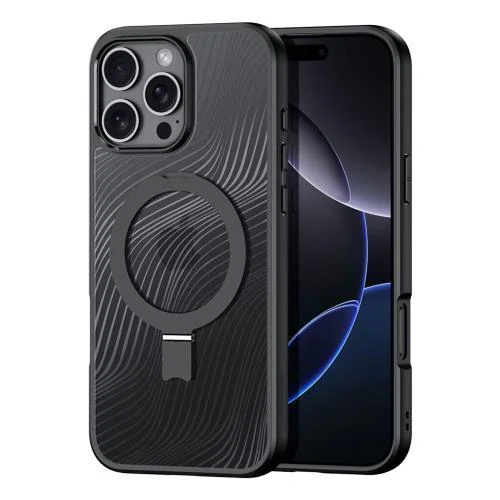 Φωτογραφία προϊόντος: Θήκη TPU & PC Dux Ducis Aimo Magnetic MagSafe με Stand Apple iPhone 16 Pro Max Μαύρο N65794
