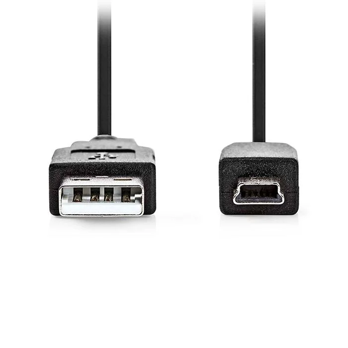 Φωτογραφία προϊόντος: NEDIS Καλώδιο USB High-Speed A αρσ. - Mini USB 5-pin αρσ., 2.00m σε μαύρο χρώμα.