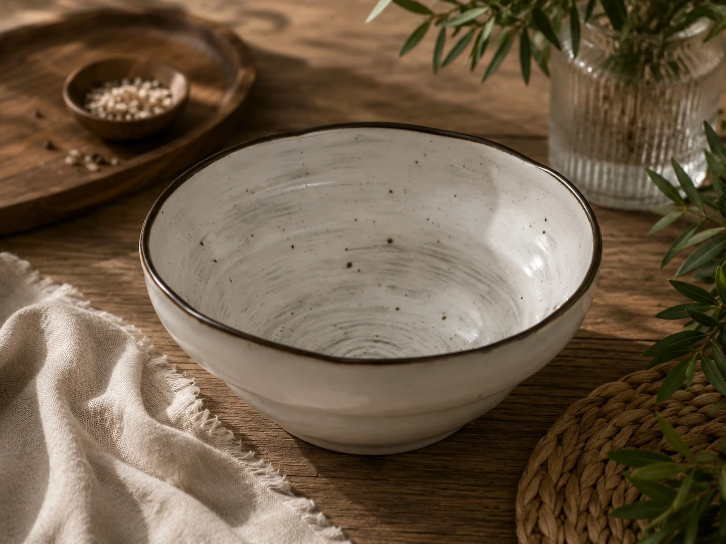 Φωτογραφία προϊόντος: HOME FASHION ACCESSORIES HFA Μπολ Πορσελάνης New Bone China Country Grey 20cm