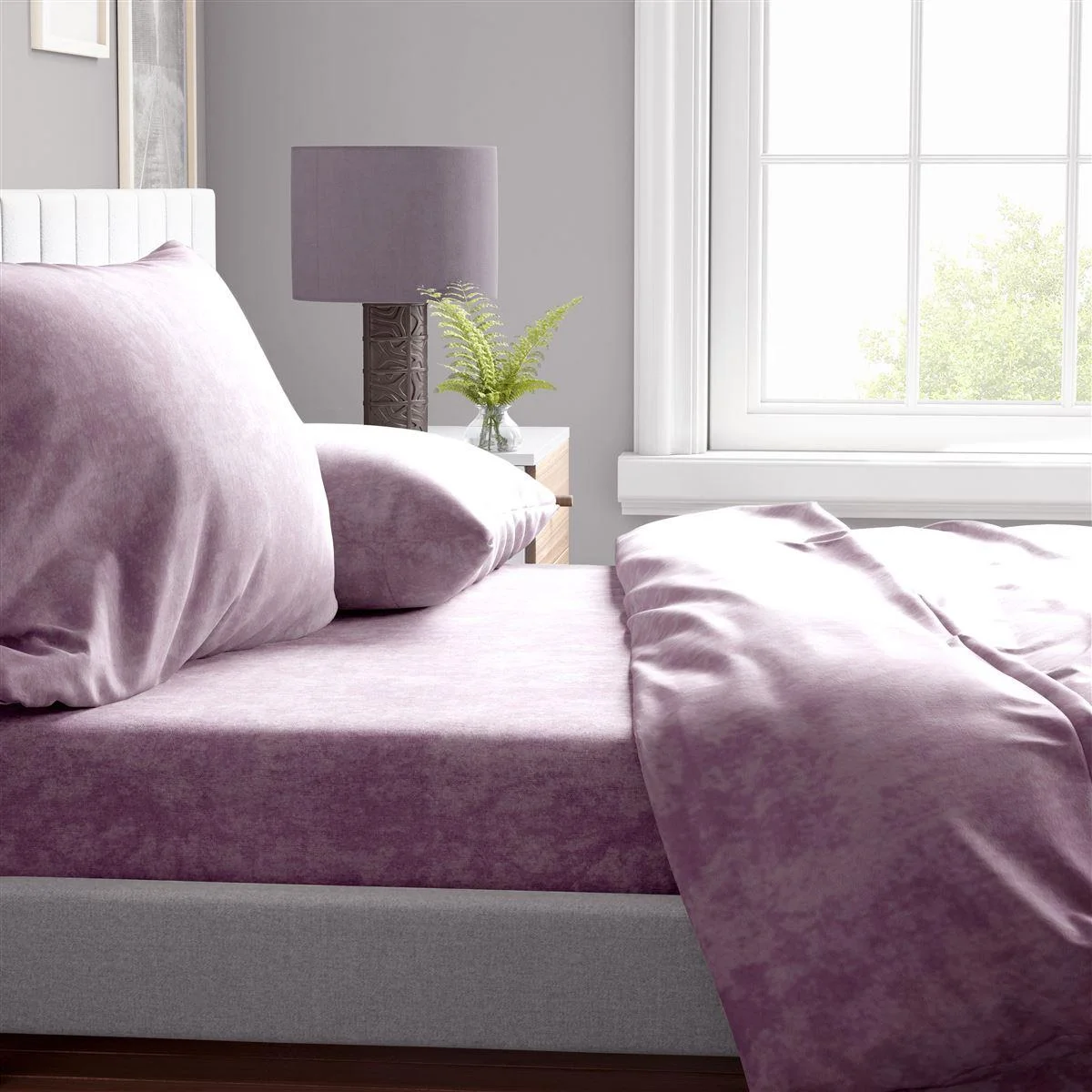 Φωτογραφία προϊόντος: DIMcol Σεντόνι 1 τεμ Shadow 25 160X240 Light Purple Cott/Pol 70/30