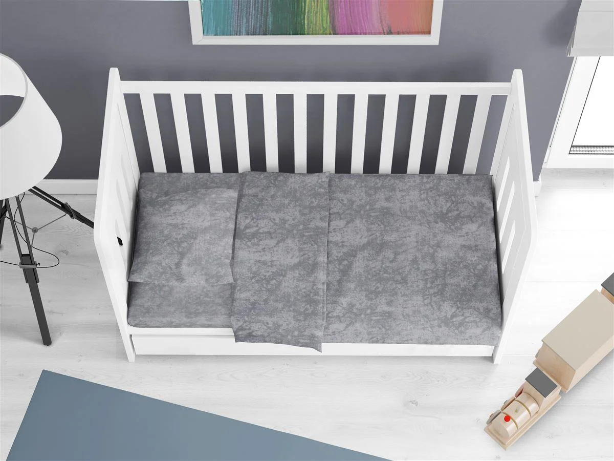 Φωτογραφία προϊόντος: DIMcol Παπλωματοθήκη bebe Premium Shadow 613 120X160 Dark Grey 100% Cotton