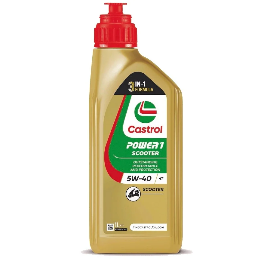 Φωτογραφία προϊόντος: ΛΑΔΙ ΜΟΤΟΣΥΚΛΕΤΑΣ Castrol Power 1 Scooter 4T 5W40 1lt