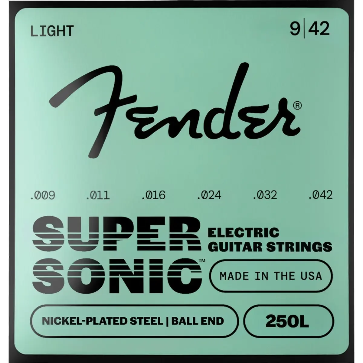 Φωτογραφία προϊόντος: Fender 250L SuperSonic Nickel-Plated Xορδές Ηλεκτρικής Κιθάρας 9-42