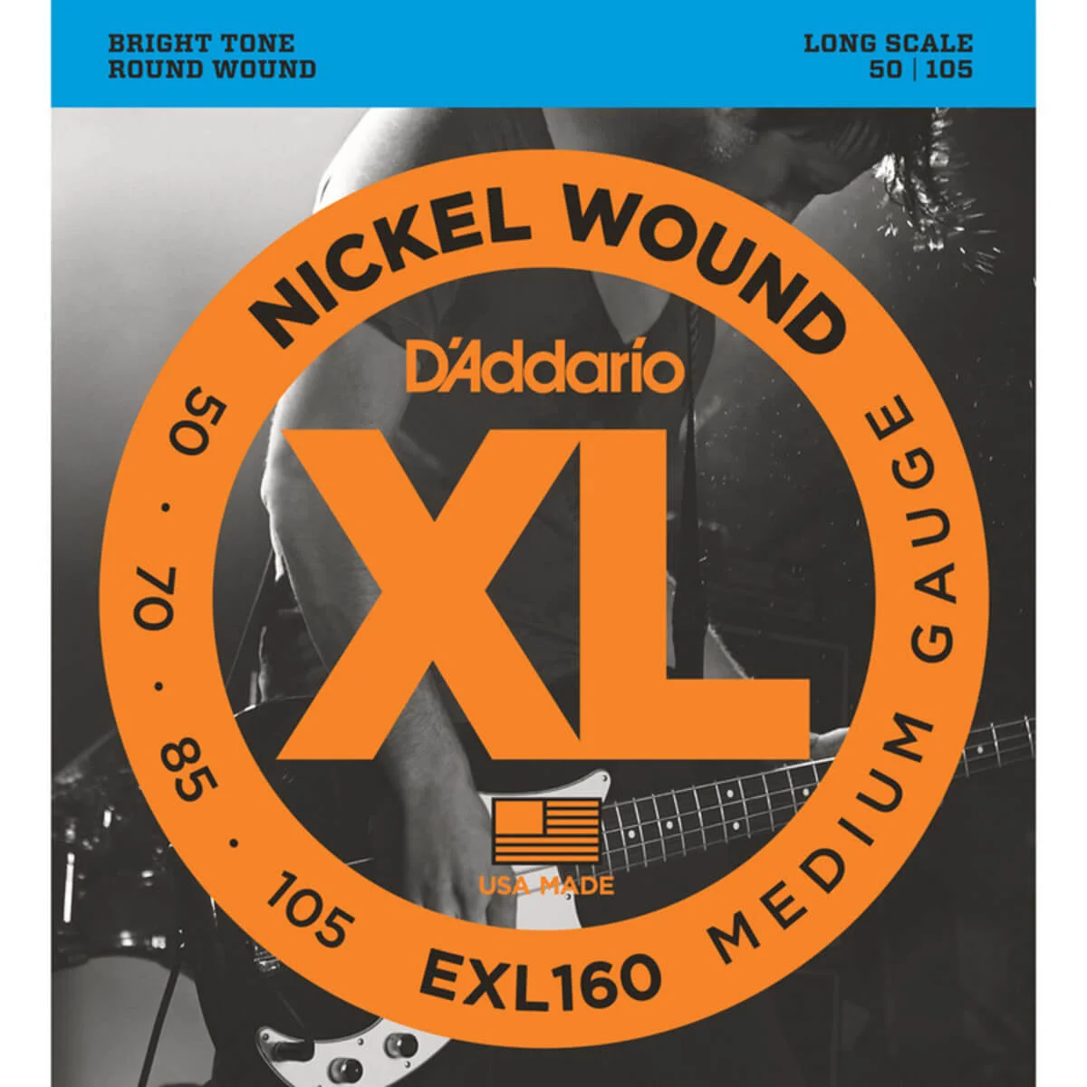Φωτογραφία προϊόντος: dAddario D'Addario EXL160 Χορδές 4άχορδου Ηλεκτρικού Μπάσου 50-105
