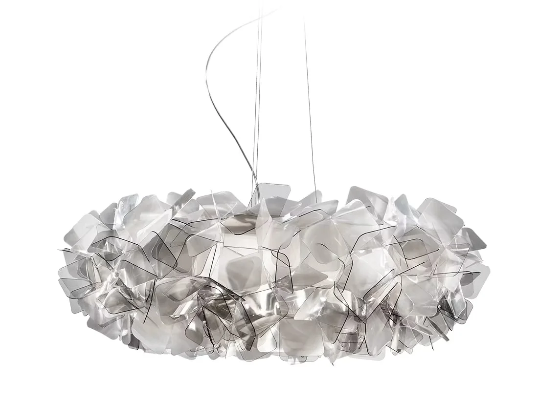 Φωτογραφία προϊόντος: SLAMP Clizia Suspension L Fumé φωτιστικό κρεμαστό οροφής LED Φιμέ