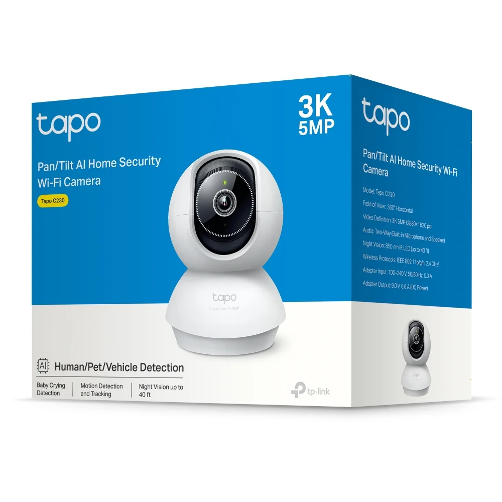 Φωτογραφία προϊόντος: TP-LINK Camera Pan/Tilt Home Security Wi-Fi 3K 5MP