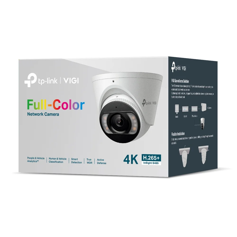Φωτογραφία προϊόντος: TP-LINK 8MP Full-Color Turret Network Camera Camera-4mm Lens