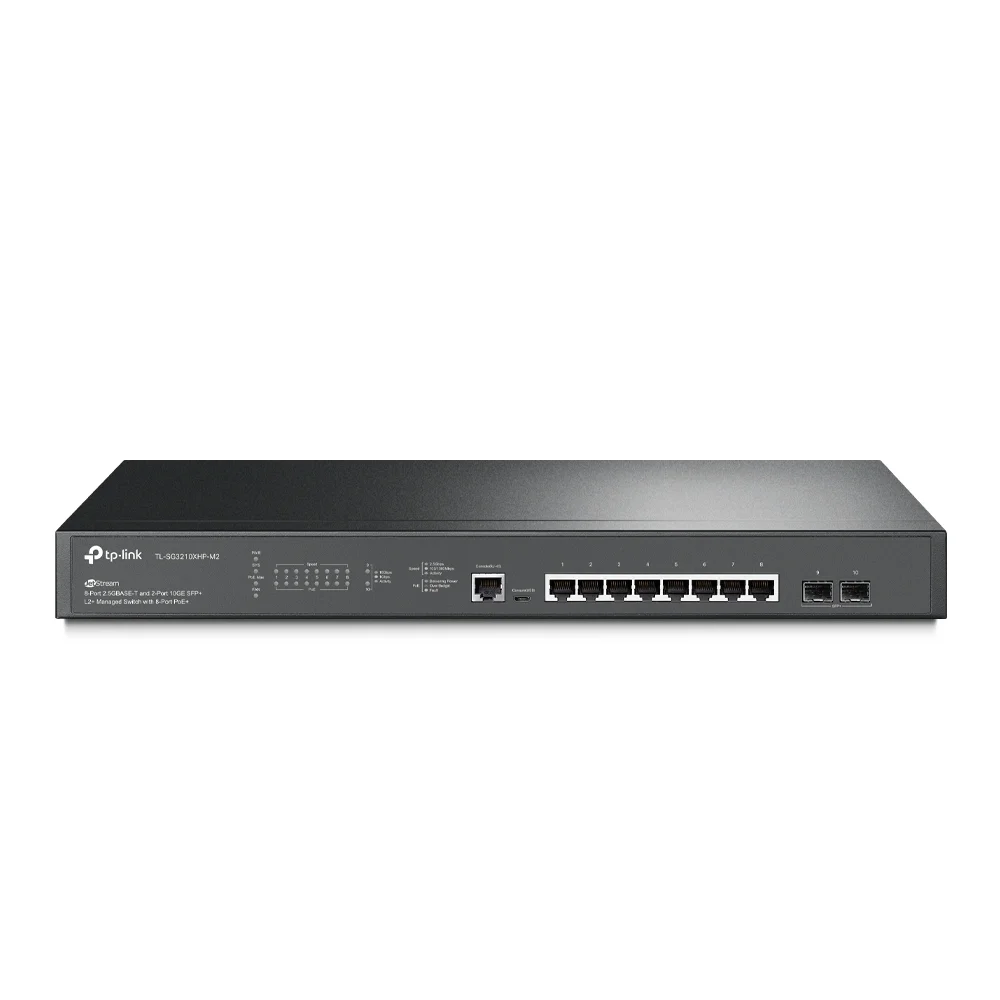 Φωτογραφία προϊόντος: ΤΡ-LΙΝΚ TP-Link TL-SG3210XHP-M2 – 8-Port 2.5G PoE+ Managed Switch με 2x 10G SFP+ και 240W PoE Budget