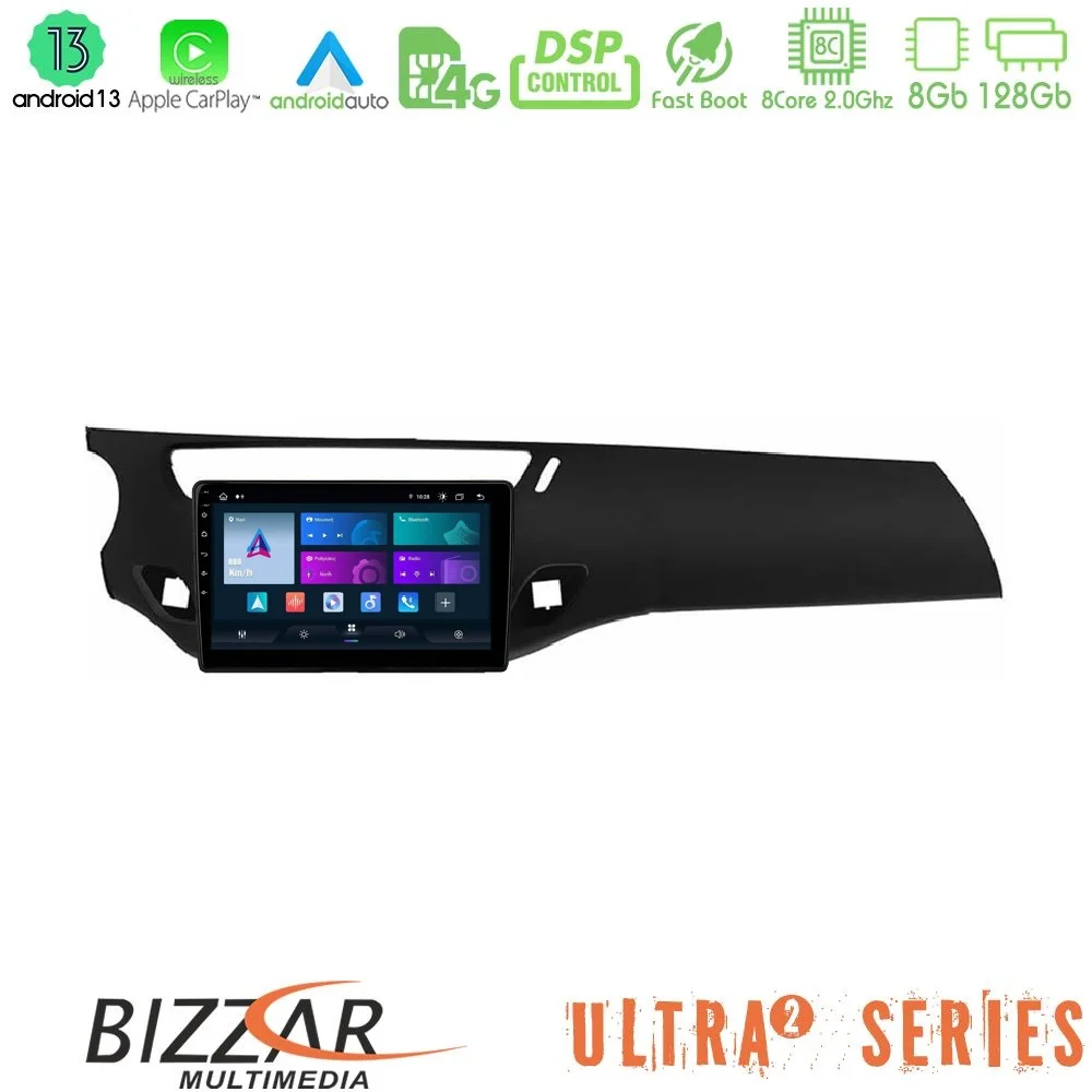 Φωτογραφία προϊόντος: Bizzar Ultra Series Citroen C3/DS3 2009-2016 8core Android13 8+128GB Navigation Multimedia Tablet 9
