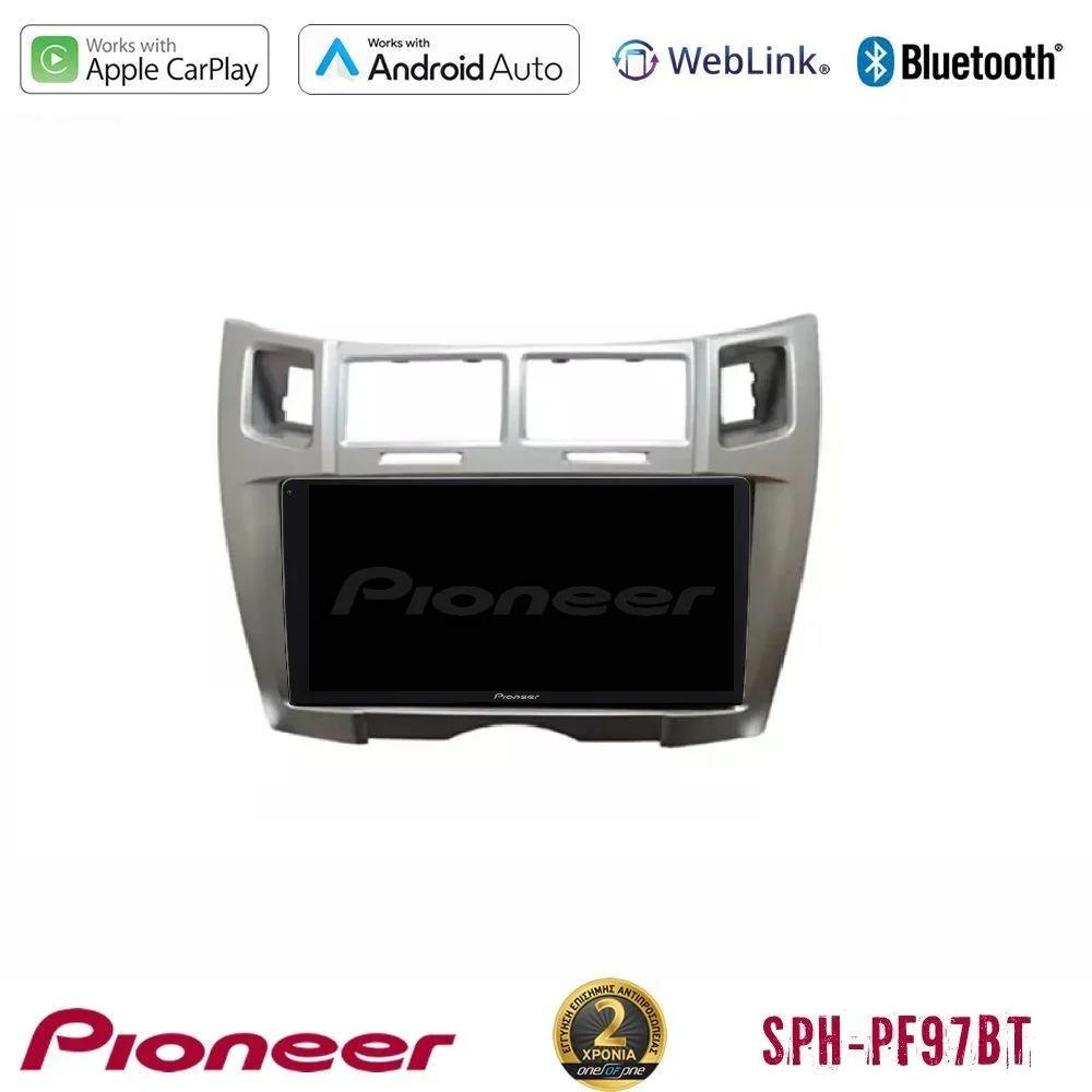 Φωτογραφία προϊόντος: Pioneer SPH-PF97BT Series Toyota Yaris Multimedia Station 9 (Tablet Style) (Ασημί Χρώμα) Με Carplay & Android Auto