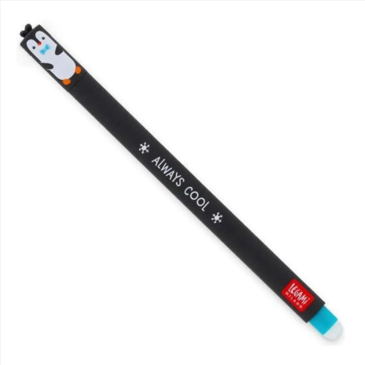 Φωτογραφία προϊόντος: Legami Erasable Gel Pen 0.7mm Πιγκουίνος Τιρκουάζ Μελάνι - EP0070