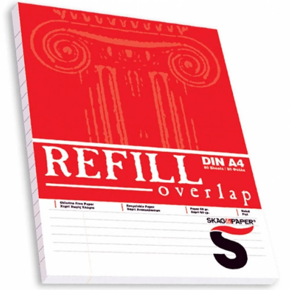 Φωτογραφία προϊόντος: Skag ΑΝΤΑΛΛΑΚΤΙΚΑ REFILL OVERLAP ΕΚΘΕΣΕΩΝ Α4 80Φ