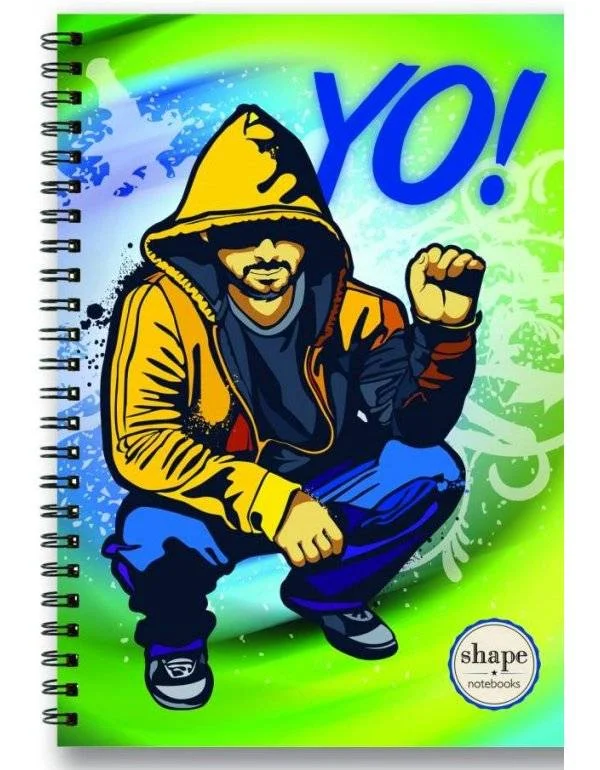 Φωτογραφία προϊόντος: SHAPE ΤΕΤΡΑΔΙΟ ΣΠΙΡΑΛ RAP 17X25 cm 2 ΘΕΜΑΤΩΝ 70gr