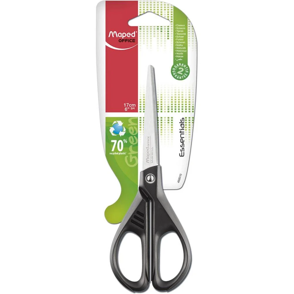 Φωτογραφία προϊόντος: MAPED ΨΑΛΙΔΙ ΓΡΑΦΕΙΟΥ ESSENTIALS GREEN ΜΑΥΡΟ 17cm