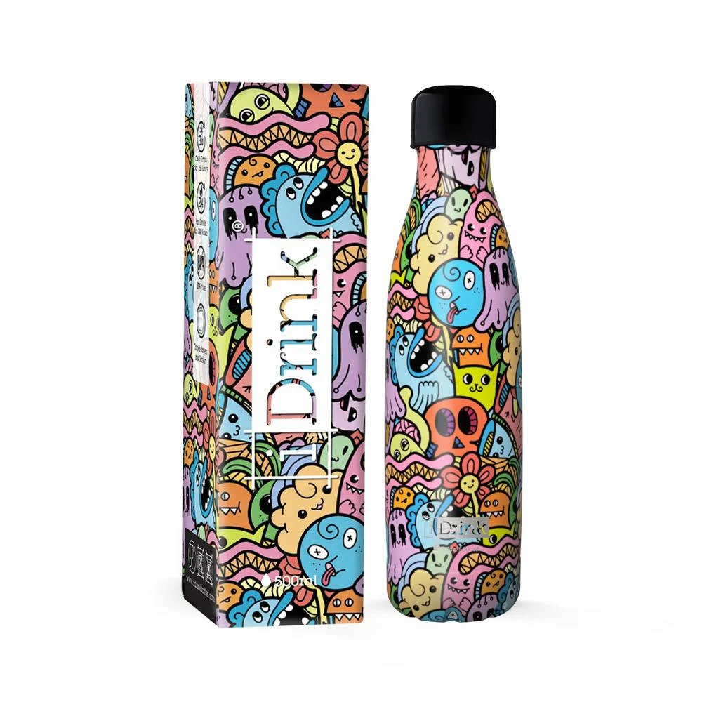 Φωτογραφία προϊόντος: i-TOTAL ID0434 ΠΑΓΟΥΡΙ i DRINK THERM BOTTLE 500ml DOODLE