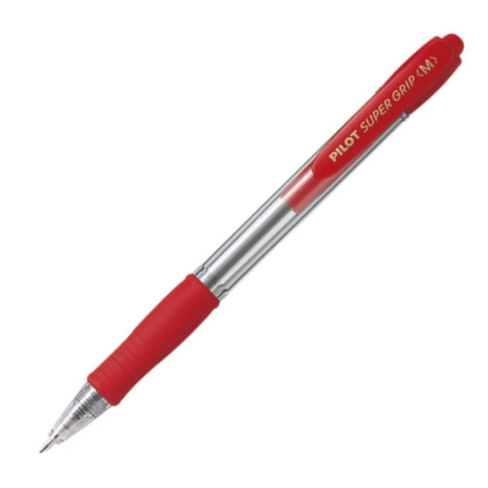 Φωτογραφία προϊόντος: ΣΤΥΛΟ PILOT SUPER GRIP MEDIUM 1.0mm ΚΟΚΚΙΝΟ