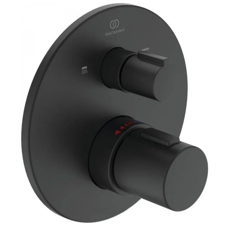 Φωτογραφία προϊόντος: Ideal Standard GA Μπαταρία εντοιχισμού 2 εξόδων Ideal Standard CeraTherm C100 A5814XG χρώμα μαύρο ματ silk black
