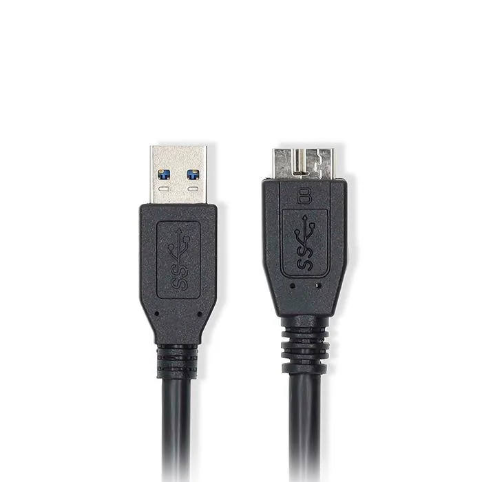 Φωτογραφία προϊόντος: NEDIS Kαλώδιο USB 3.2 Gen 1x1 A αρσ. - USB Micro B αρσ., 0.50m, σε μαύρο χρώμα.