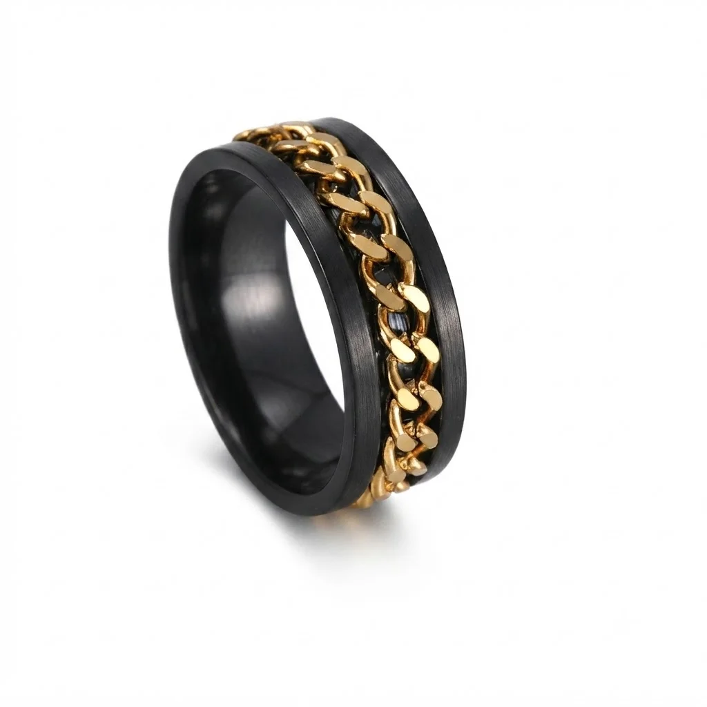 Φωτογραφία προϊόντος: Peach Jewelry Peach Jewerly Ανδρικό Δαχτυλίδι Από Ανοξείδωτο Ατσάλι Size 8