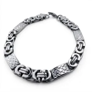 Φωτογραφία προϊόντος: Peach Jewelry Peach Jewerly Ανδρικό Βραχιόλι Από Ανοξείδωτο Ατσάλι Ασημί 6mm