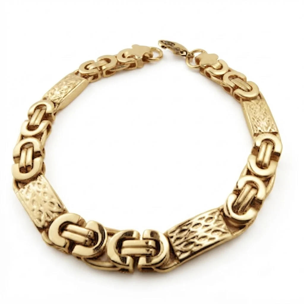 Φωτογραφία προϊόντος: Peach Jewelry Peach Jewerly Ανδρικό Βραχιόλι Από Ανοξείδωτο Ατσάλι Επιχρυσωμένο 6mm