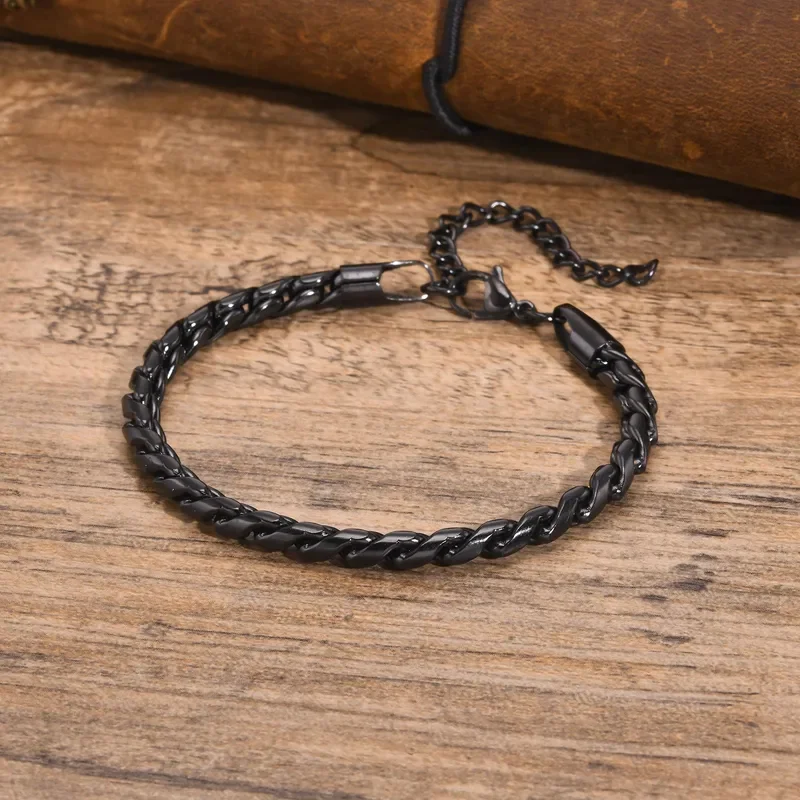 Φωτογραφία προϊόντος: Peach Jewelry Ανδρικό Βραχιόλι Ανοξείδωτο Ατσάλι Μαύρο