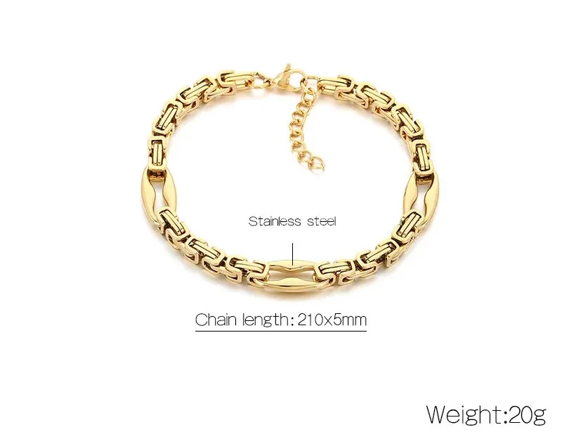 Φωτογραφία προϊόντος: Peach Jewelry Peach Jewerly Ανδρικό Βραχιόλι Από Ανοξείδωτο Ατσάλι Χρυσό