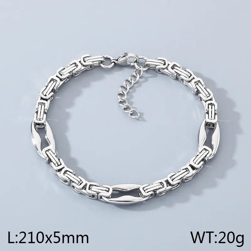 Φωτογραφία προϊόντος: Peach Jewelry Peach Jewerly Ανδρικό Βραχιόλι Από Ανοξείδωτο Ατσάλι Ασημί