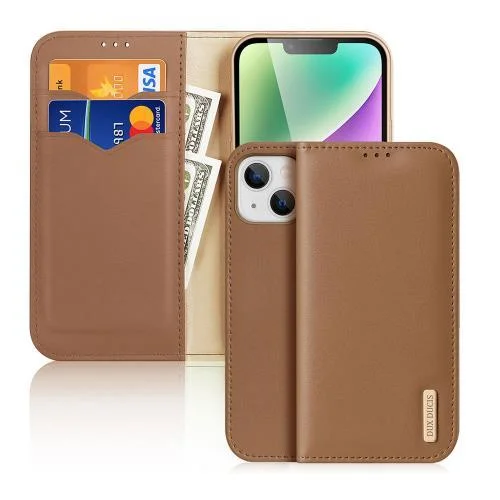 Φωτογραφία προϊόντος: Θήκη Δερμάτινη Dux Ducis Hivo RFID Wallet Apple iPhone 15 Plus Καφέ N63041