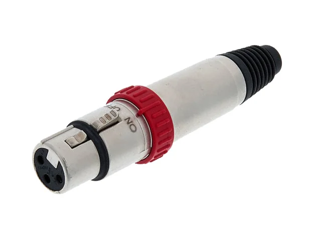 Φωτογραφία προϊόντος: Neutrik NC-3FXS - Βύσμα XLR 3-Pin θηλυκό προέκτασης με διακόπτη on/off σε χρώμα Nikel