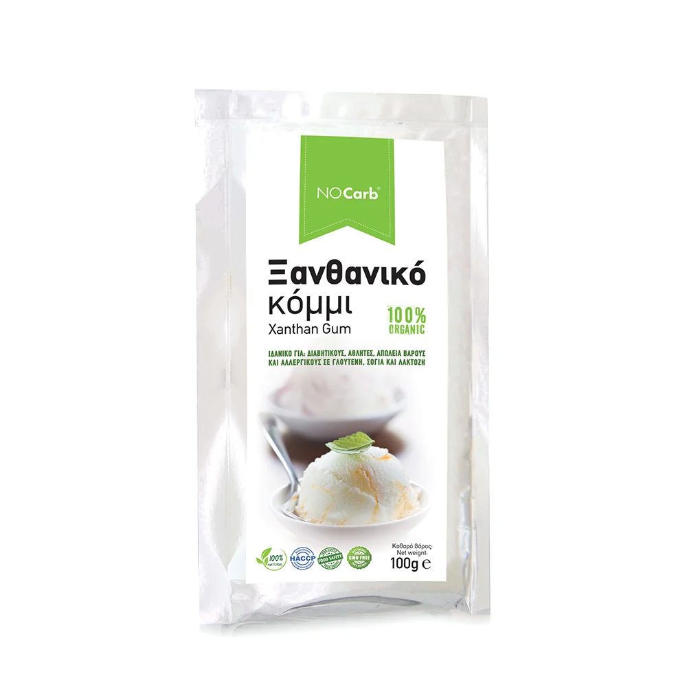 Φωτογραφία προϊόντος: No Carb® Xanthan Gum 100% organic Ξανθανικό κόμμι NoCarb 100g