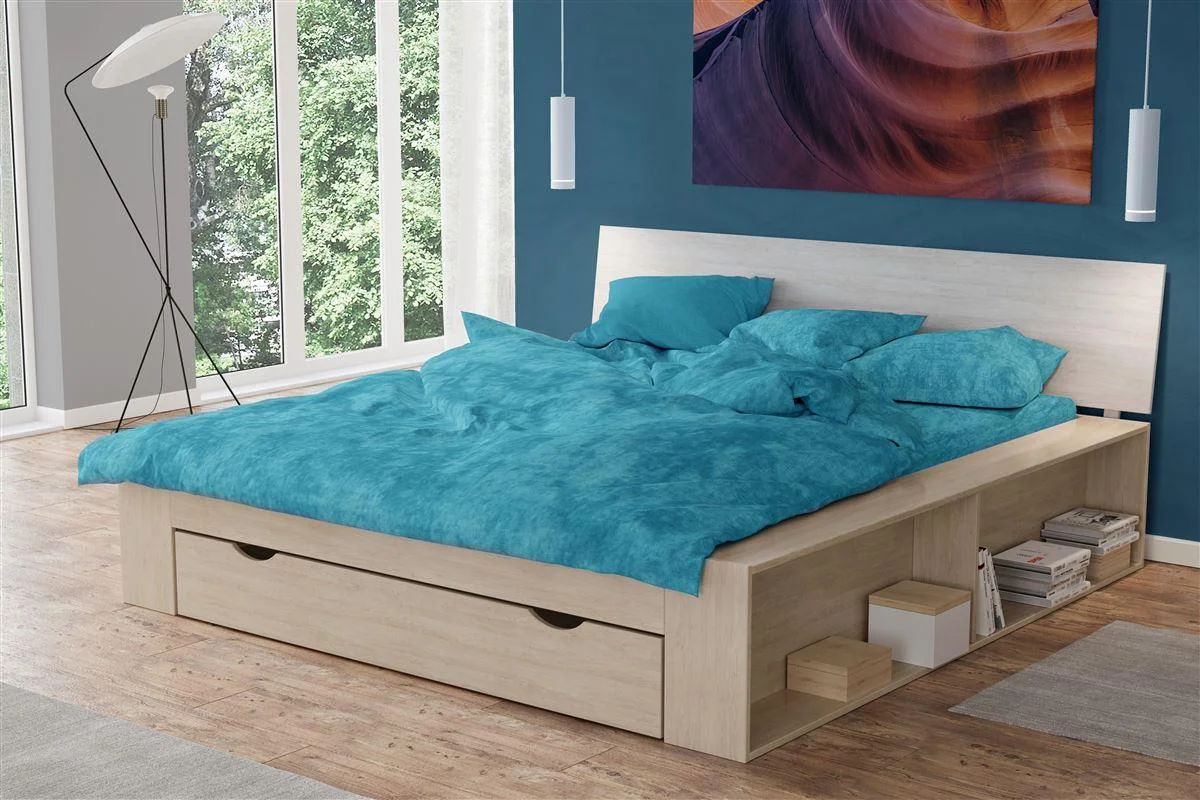 Φωτογραφία προϊόντος: DIMcol Σεντόνι 1 τεμ Premium Shadow 620 240X270 Turquoise 100% Cotton