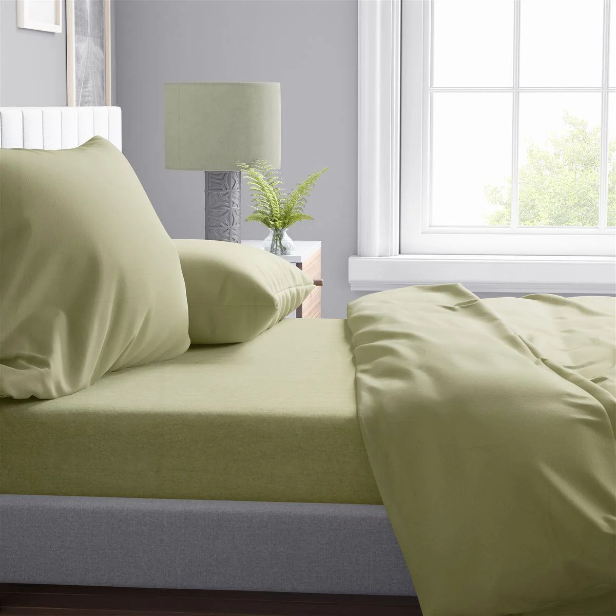 Φωτογραφία προϊόντος: DIMcol Σεντόνι 1 τεμ Solid 504 240X270 Olive 100% Cotton