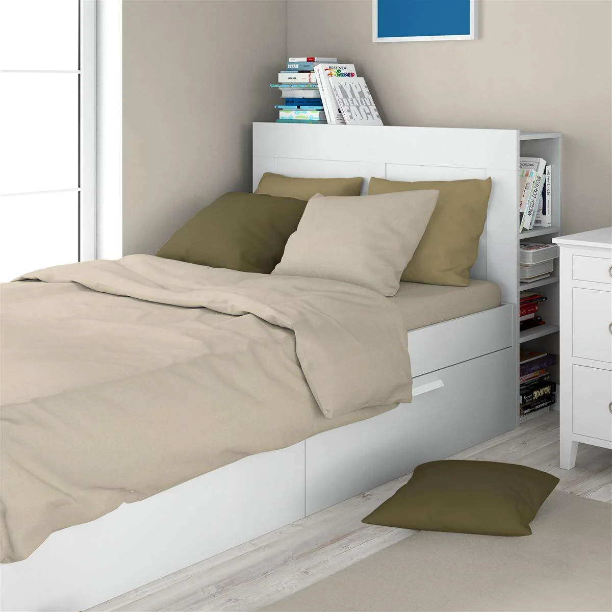 Φωτογραφία προϊόντος: DIMcol Σεντόνι 1 τεμ Solid 502 160X240 Beige 100% Cotton