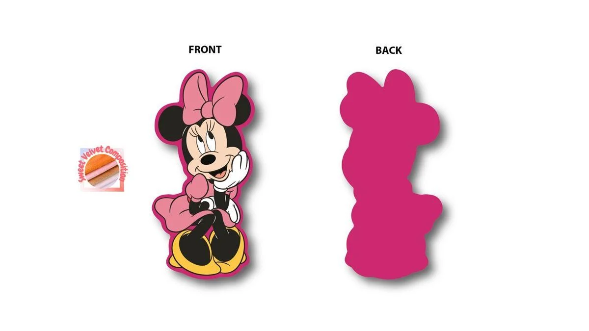 Φωτογραφία προϊόντος: Mini Μαξιλάρι 3D Disney Home Minnie 454 15 cm Fuchsia 100% Velboa