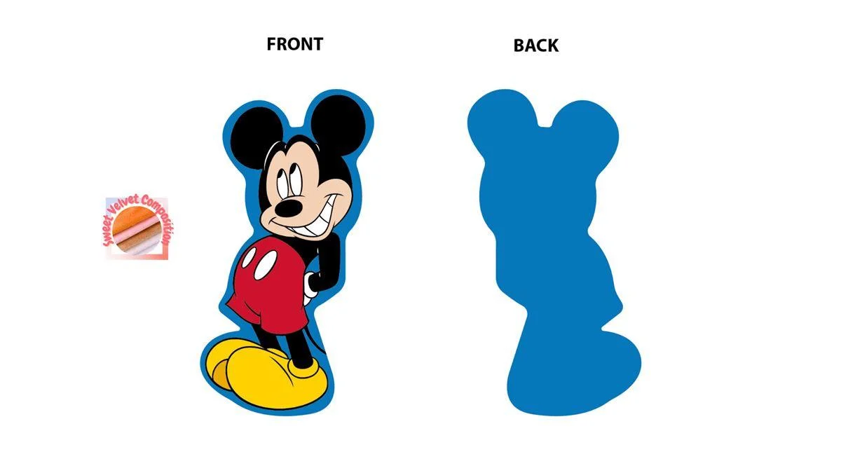 Φωτογραφία προϊόντος: Mini Μαξιλάρι 3D Disney Home Mickey 412 15 cm Blue 100% Velboa