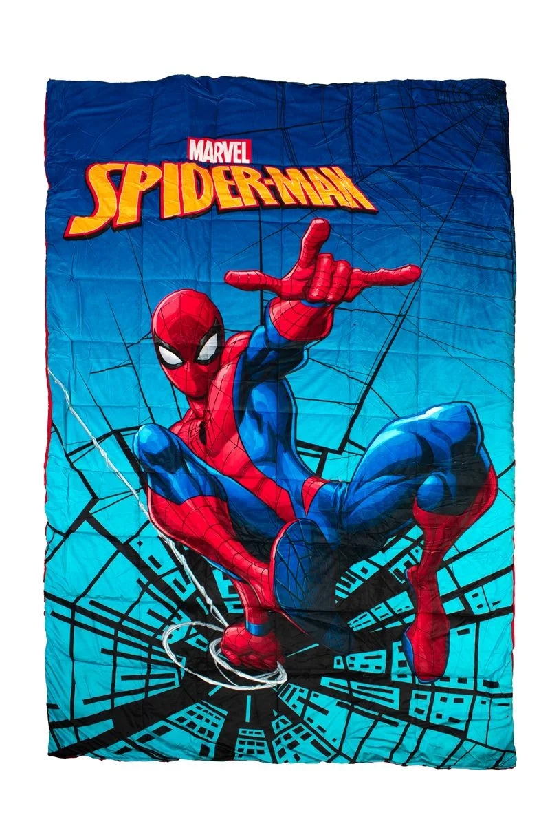 Φωτογραφία προϊόντος: Κουβερτοπάπλωμα Flannel-Sherpa Marvel Spider-Man 13 160X250 Turquoise-Blue 100% Polyester