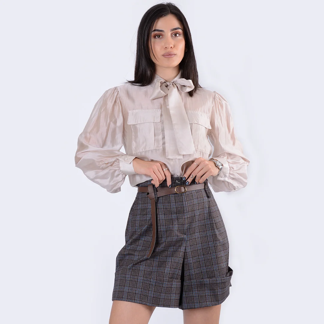 Φωτογραφία προϊόντος: Cherry Blue Shirt With Tie CBCM3254PAS Light Beige
