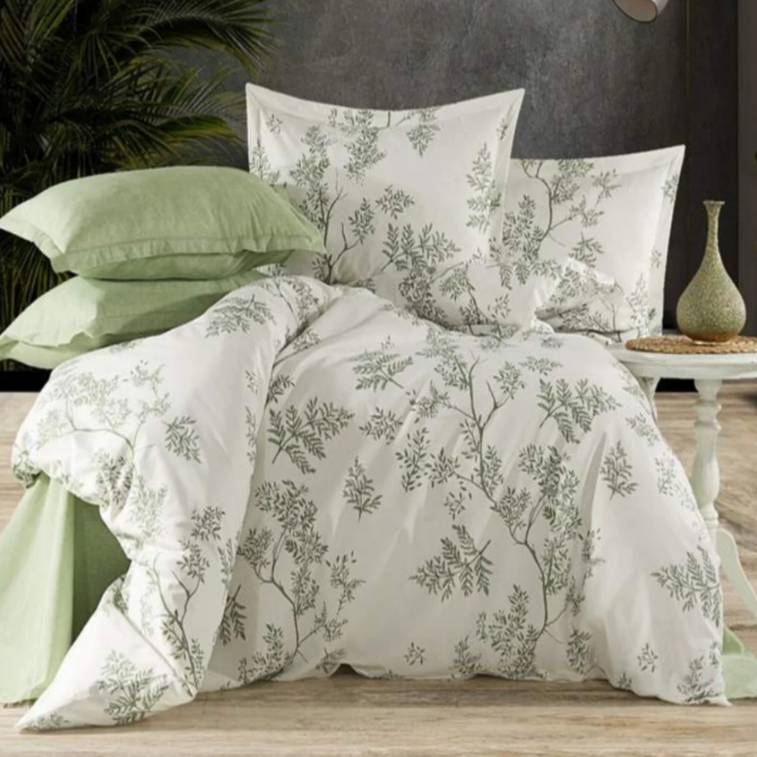Φωτογραφία προϊόντος: MayHome Σετ Σεντόνια Polycotton King Size 2520646513-1 με Λάστιχο (Π: 180cm x Μ: 200cm x Υ: 30cm) – Floral