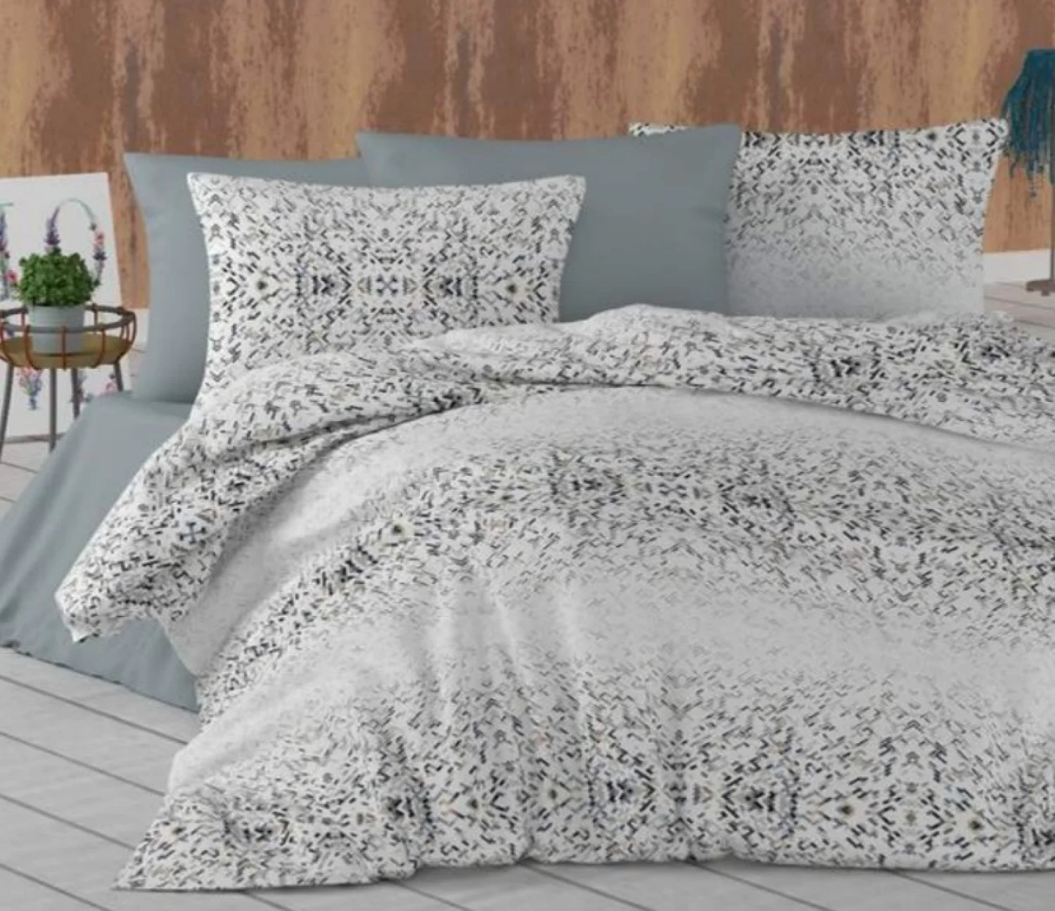 Φωτογραφία προϊόντος: MayHome Σετ Κουβερλί Polycotton Υπέρδιπλο (Π: 220cm x Μ: 240cm) – 2520766544 Γεωμετρικό