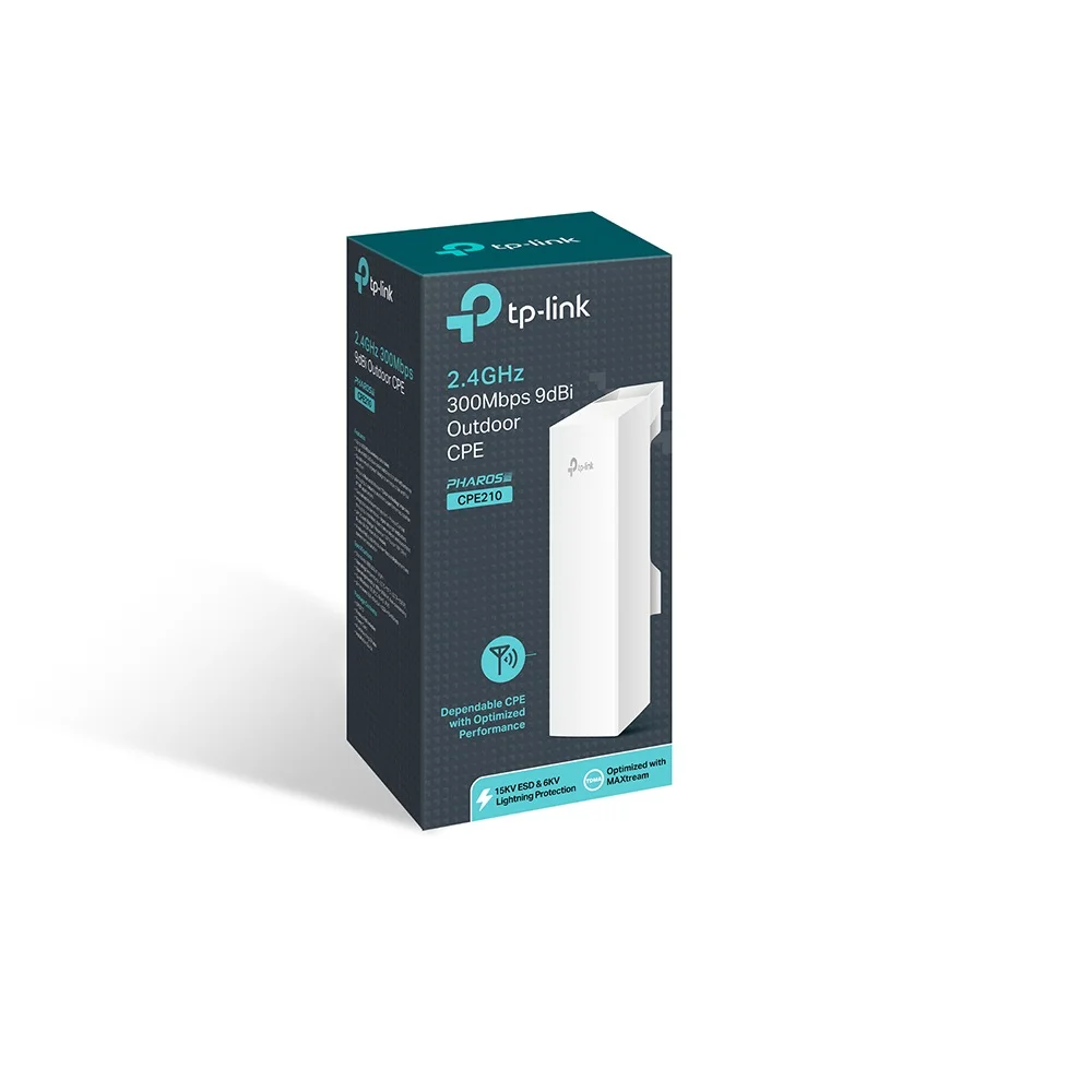 Φωτογραφία προϊόντος: ΤΡ-LΙΝΚ TP-Link CPE210 Outdoor Wireless CPE 2.4GHz 300Mbps με Κεραία 9dBi έως 5 km